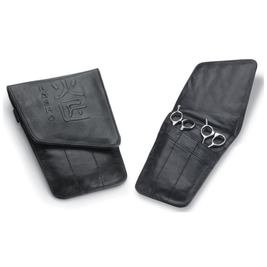 Kasho 6 Pocket Scissor Holster (Ka00007),Sml, Waist Belt, Soft Leather