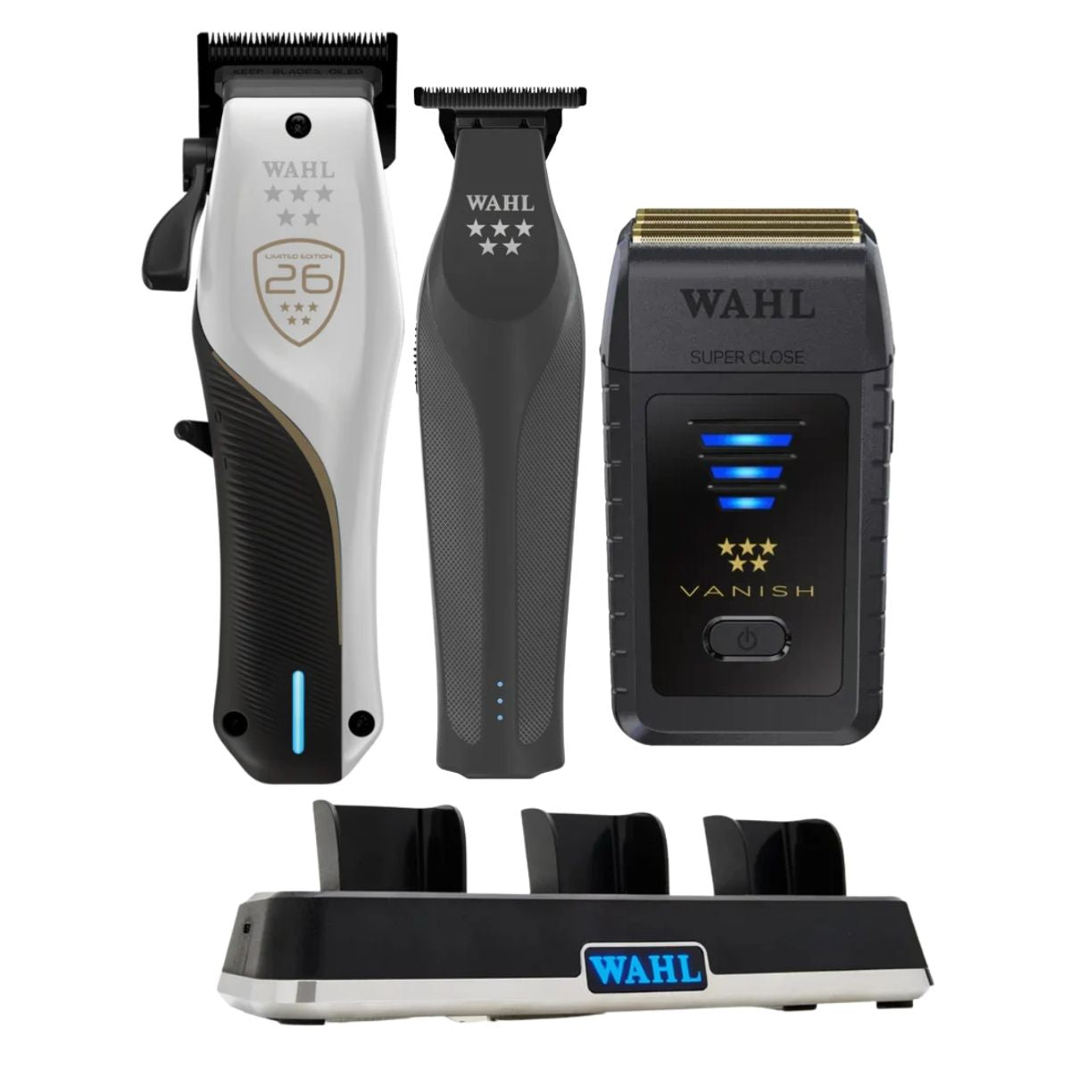Wahl Vapor CE + Hi Viz Nightshade + Vanish + Charge Dock Bundle