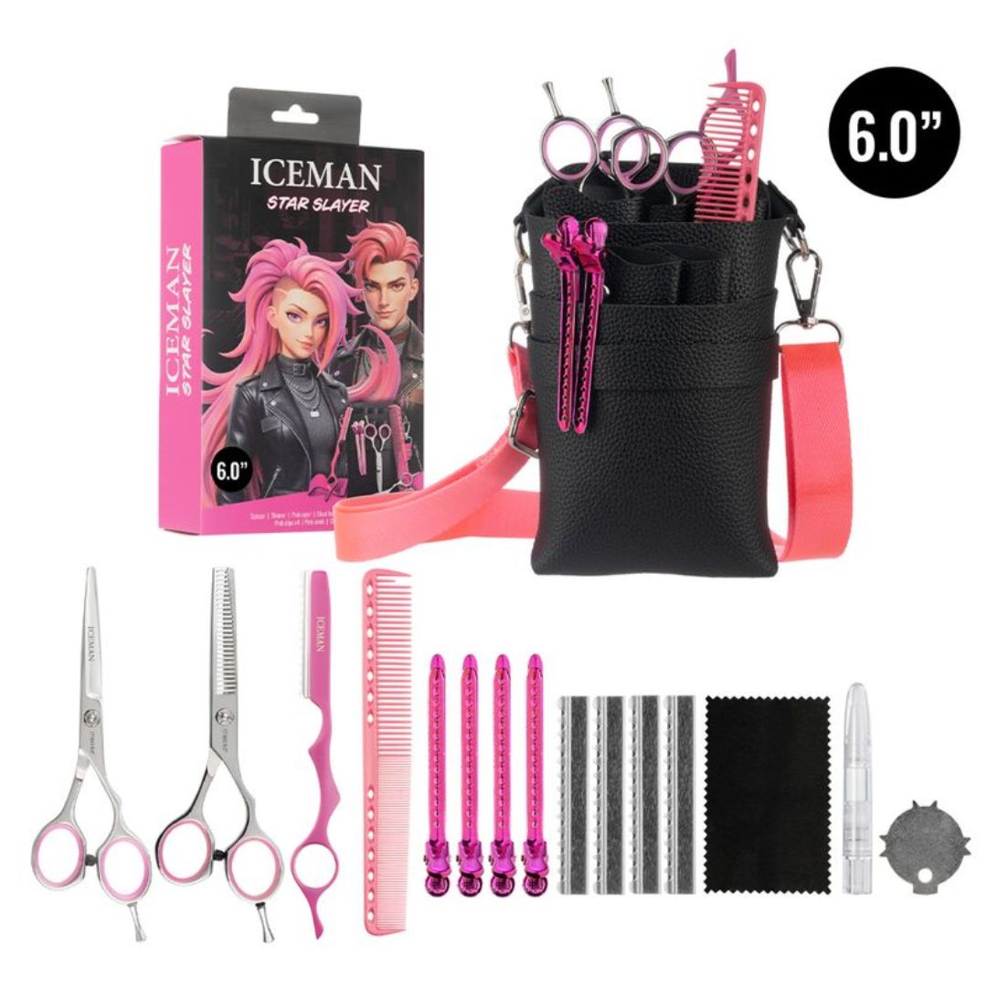 Iceman Star Slayer Scissor Kit - Pink