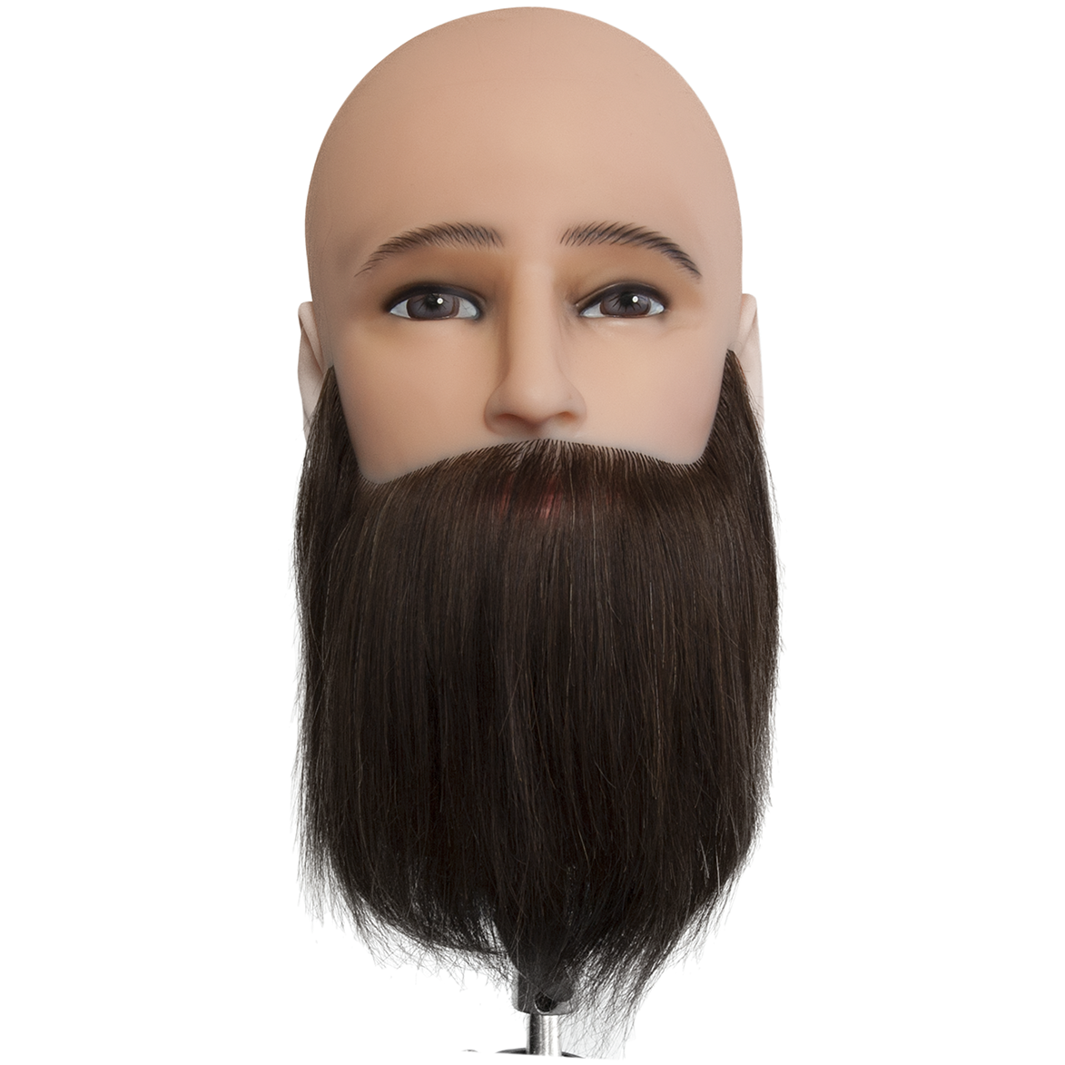Dateline Professional Mannequin Bald Head / Bearded Indian Hair - Andrew