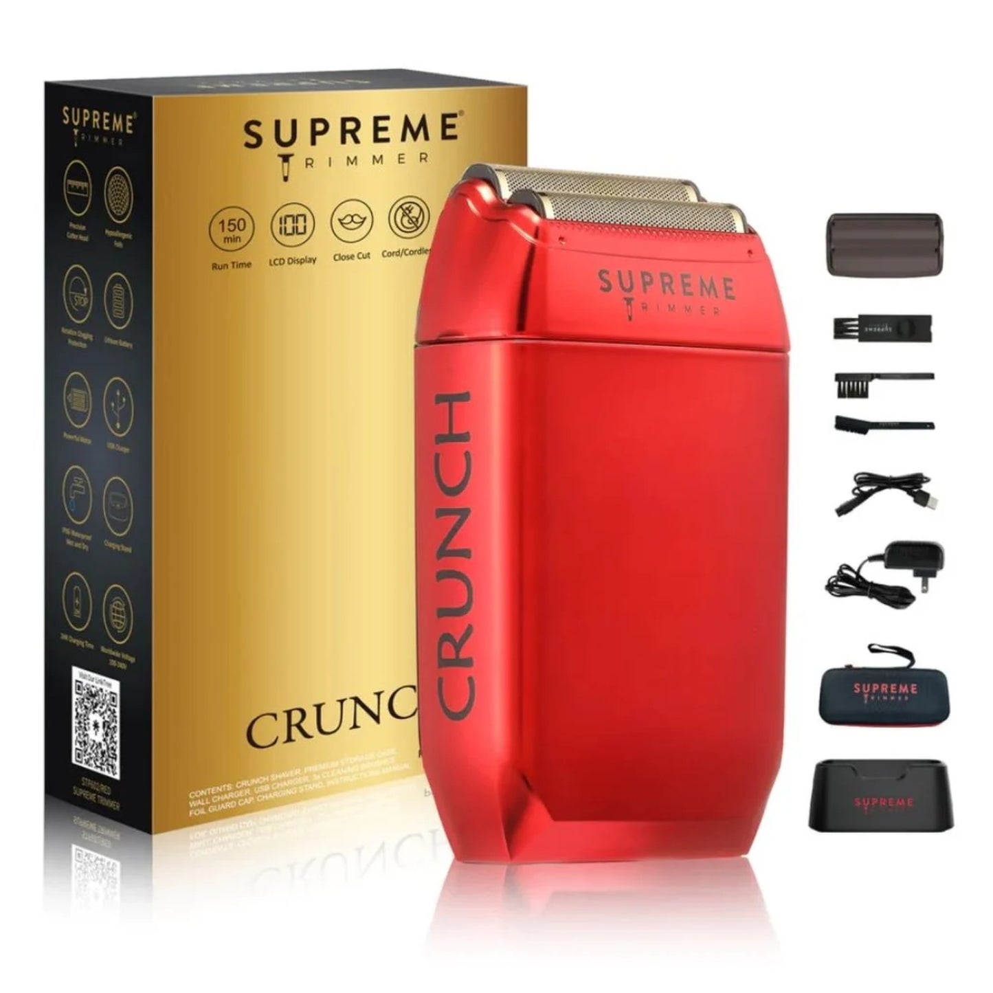 Supreme ST Crunch Mens Foil Shaver - Red