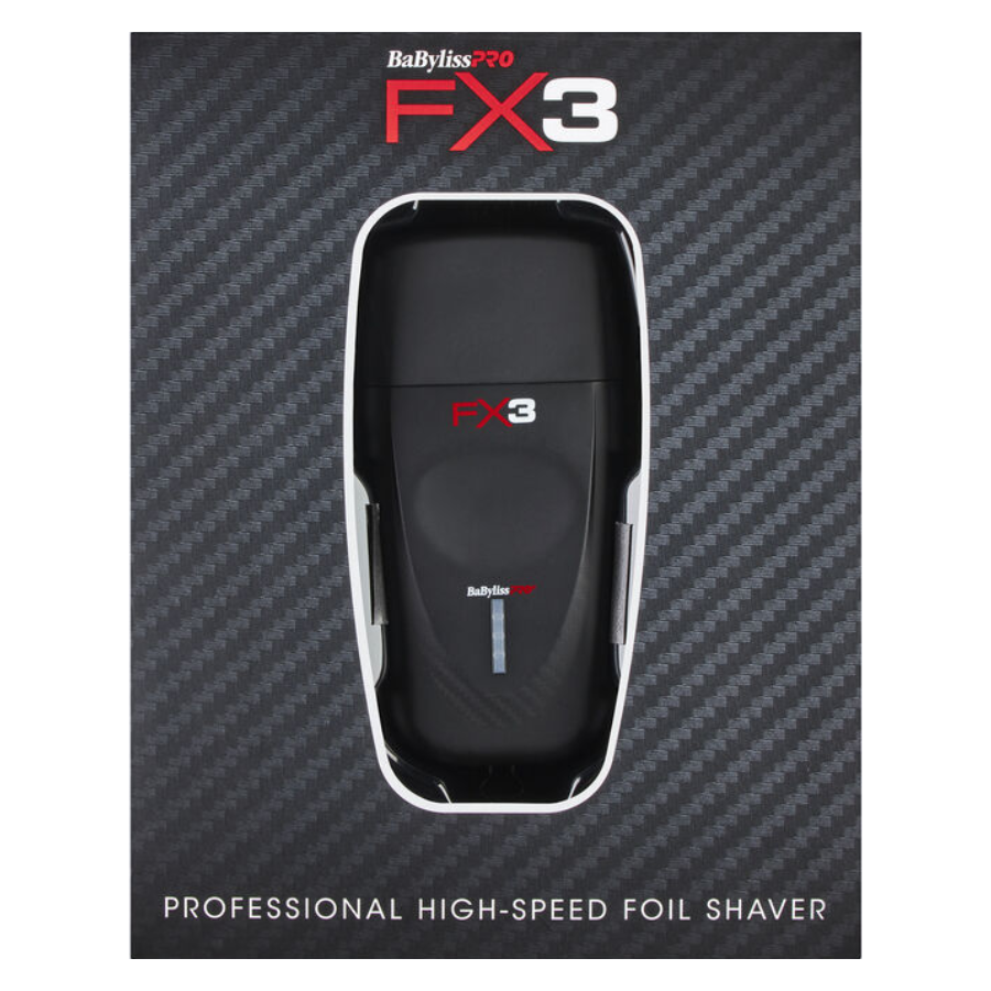 BaBylissPRO FX3 Professional High Speed Foil Shaver - Black
