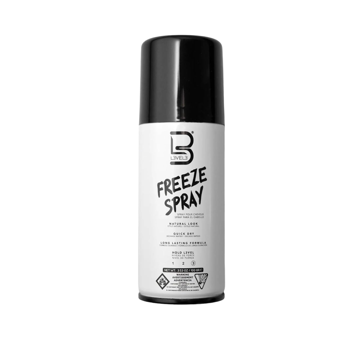 L3VEL3 Freeze Hair Spray (Hold 3) - 100g