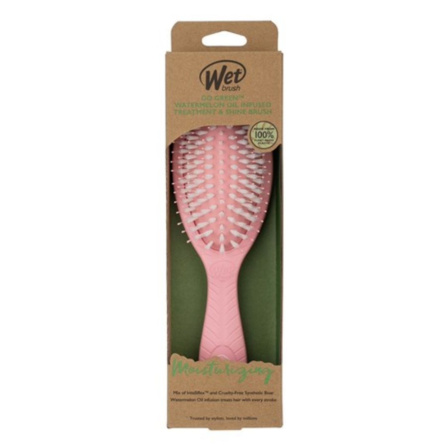 WetBrush Go Green Shine Hair Brush - Pink