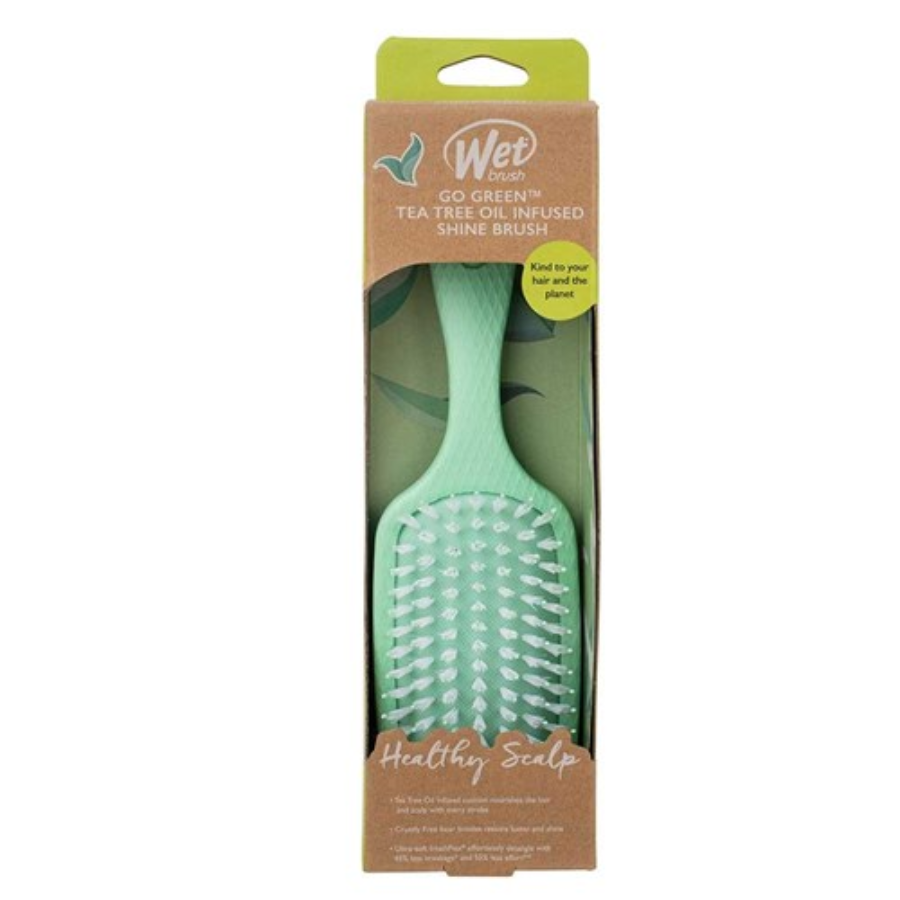WetBrush Go Green Shine Hair Brush - Aqua