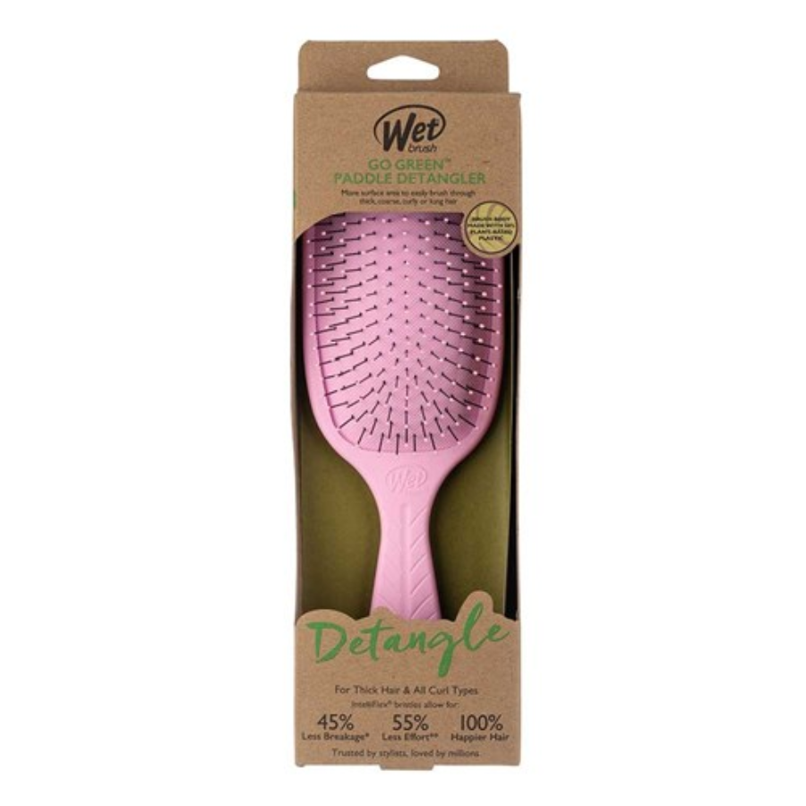 WetBrush Go Green Paddle Detangler - Pink