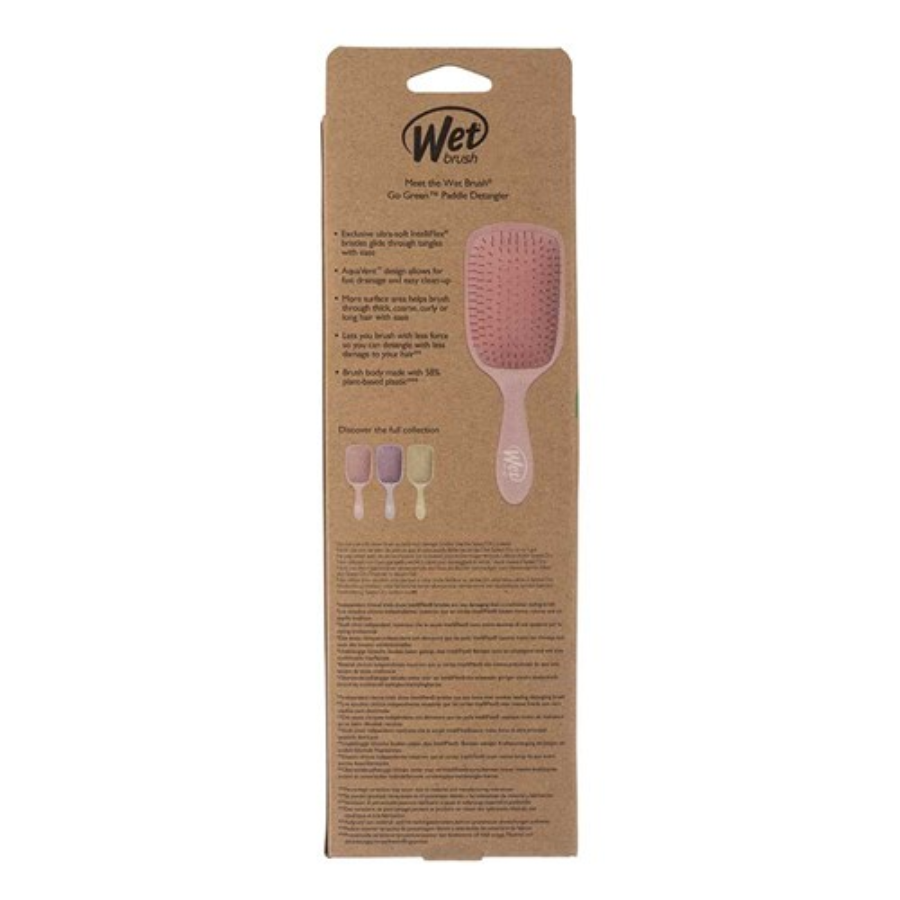 WetBrush Go Green Paddle Detangler - Pink
