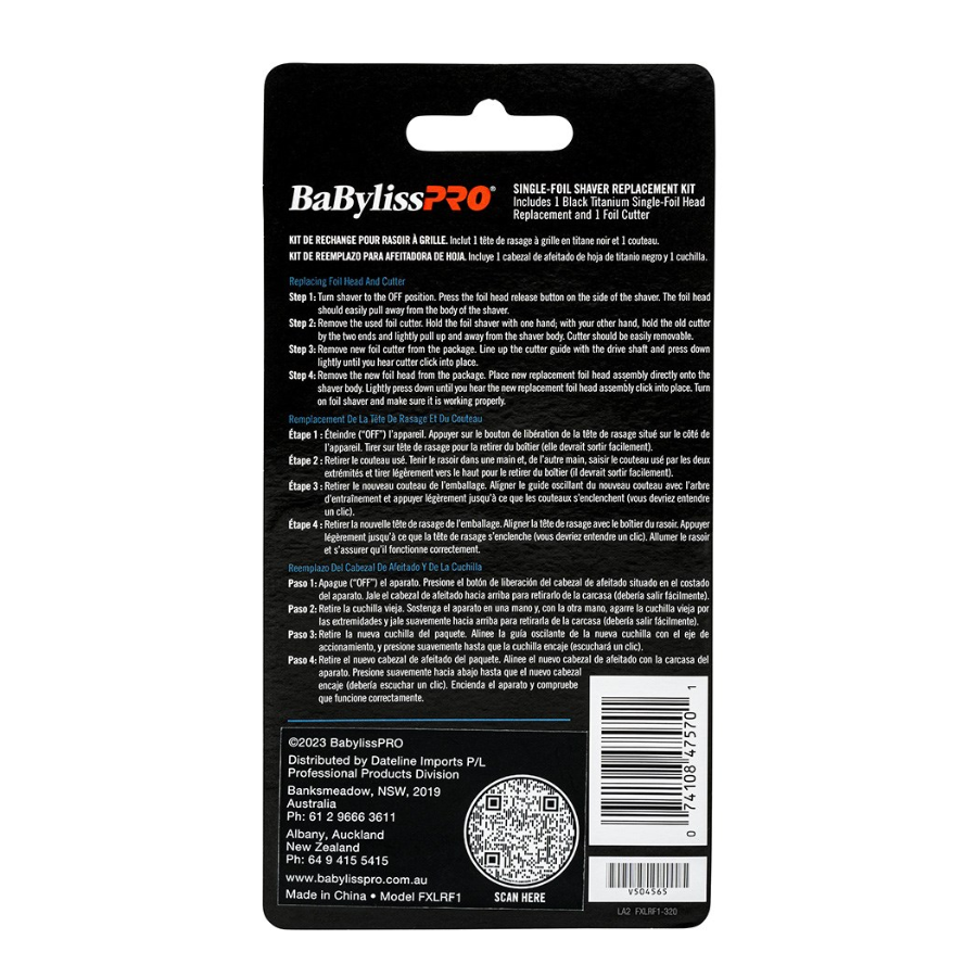 BaBylissPRO UVFoil Double Shaver Replacement Foil Head