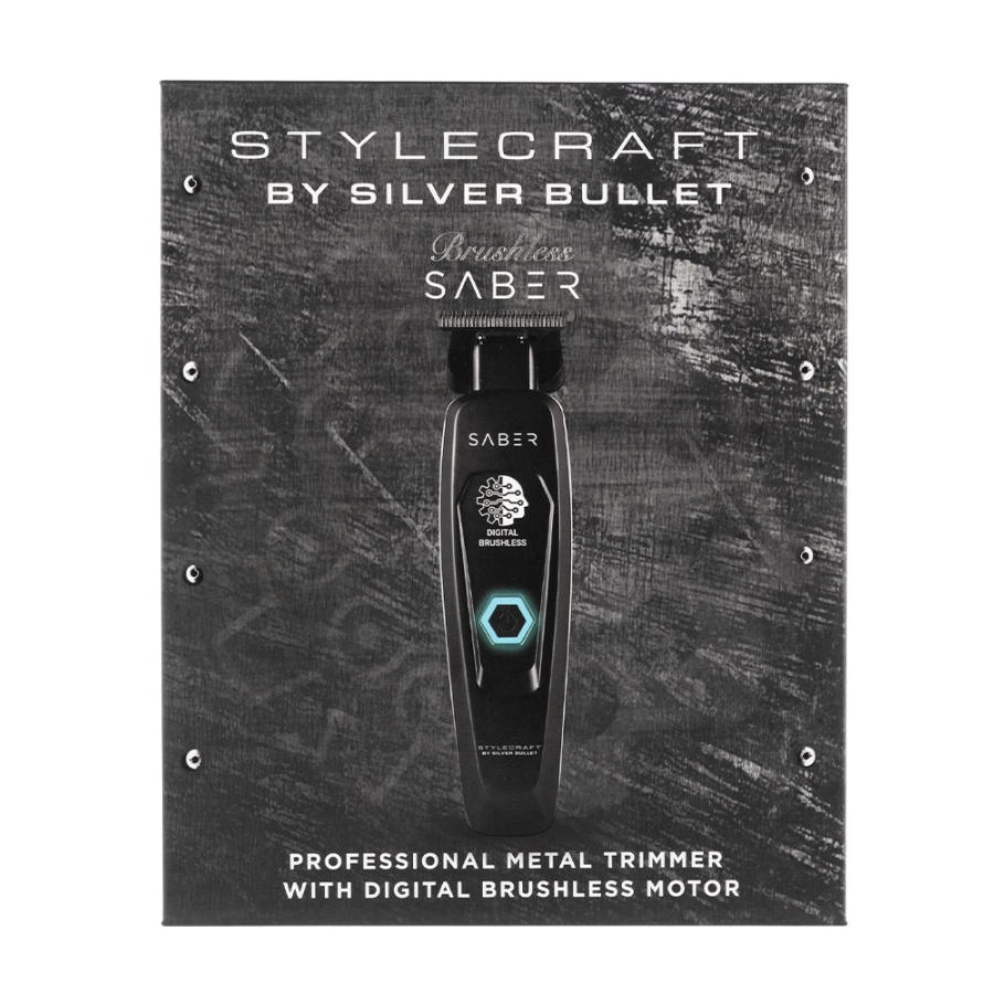 StyleCraft by Silver Bullet Saber Digital Brushless Hair Trimmer Black - Master