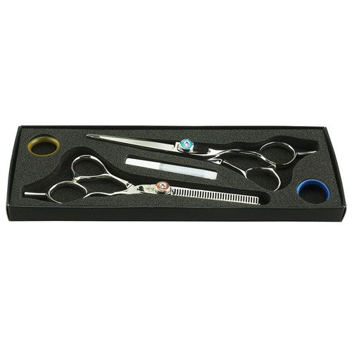 Iceman Duo Set 5.5 Scissor And Thinning Scissor - Offset