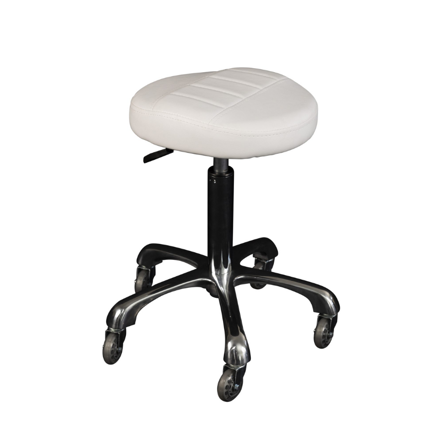 Karma Burnie White Stool
