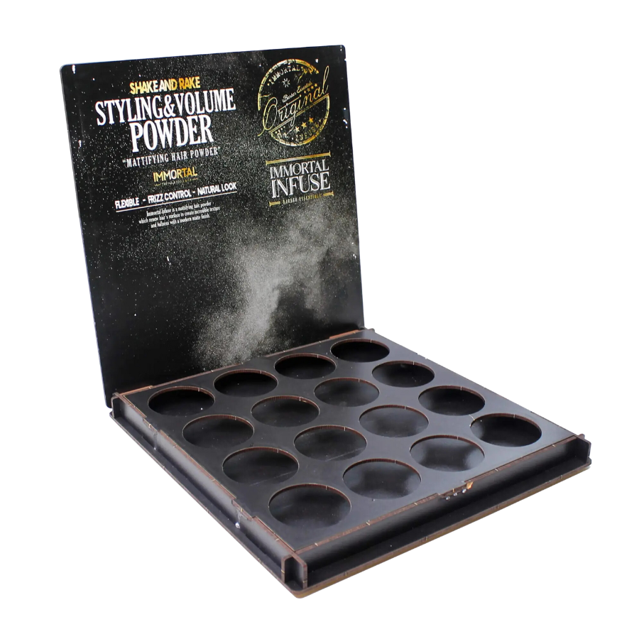 Immortal Infuse Volume Powder And Styling Powder 16 Piece Display Stand