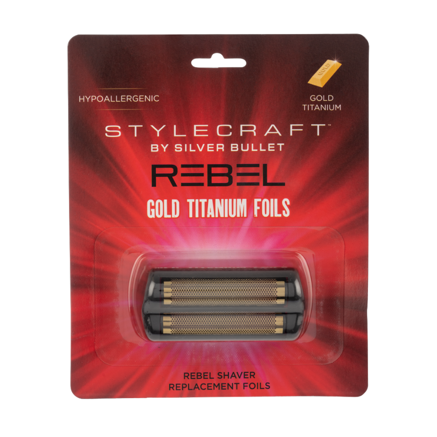 StyleCraft by Silver Bullet Rebel Shaver Replacement Gold Foil Head