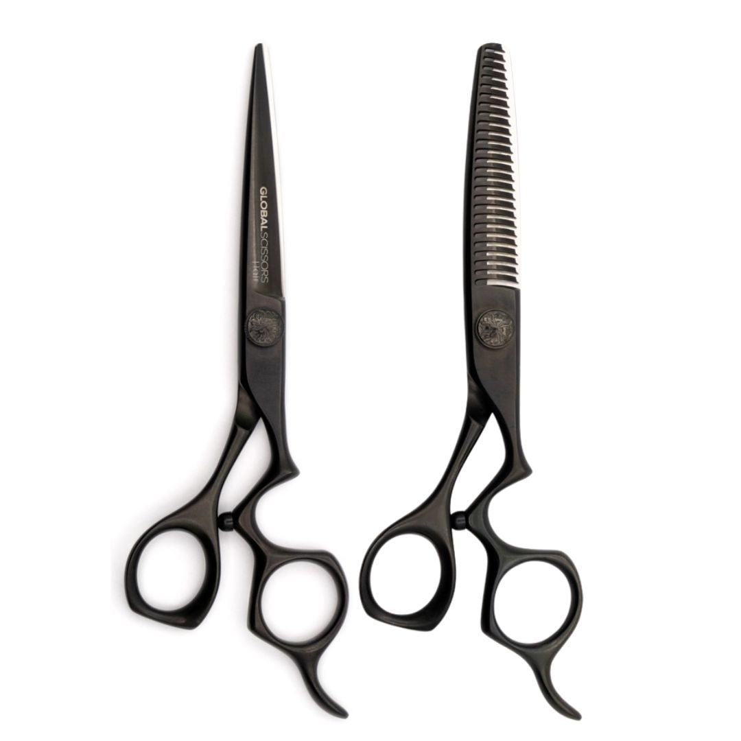 Global Scissors Raven Haircutting Scissors Set