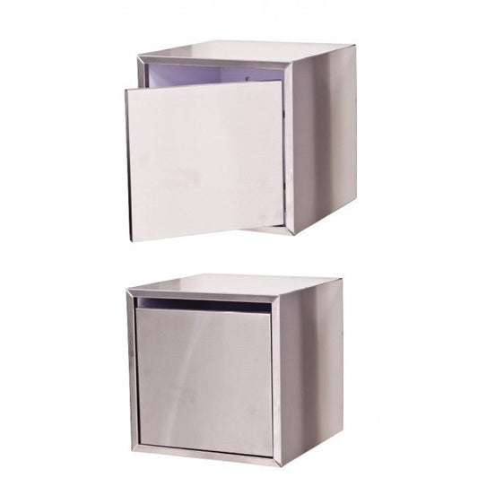 Cube Console Stainless Steel