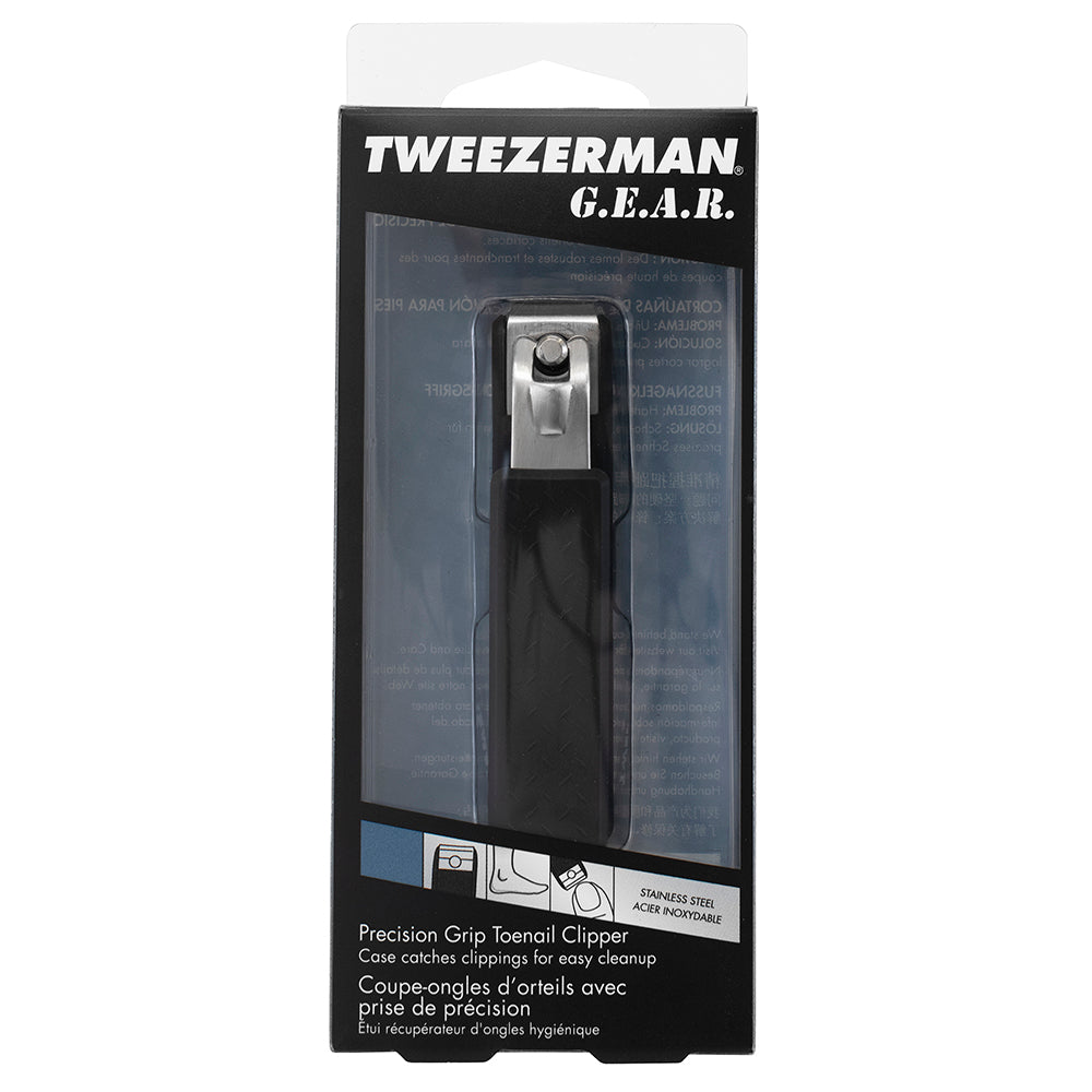 Tweezerman G.E.A.R Precision Grip Clippers, Toenail 51581 - MG