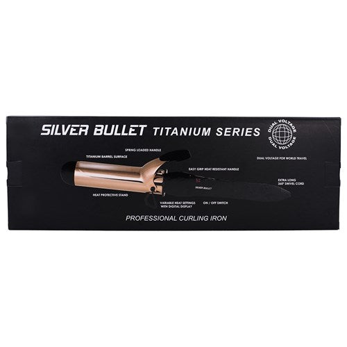 Silver Bullet Fastlane Titanium Curling Iron Rose Gold - 38mm