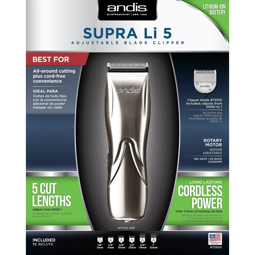 Andis Supra Li 5 Adjustable Blade Clipper