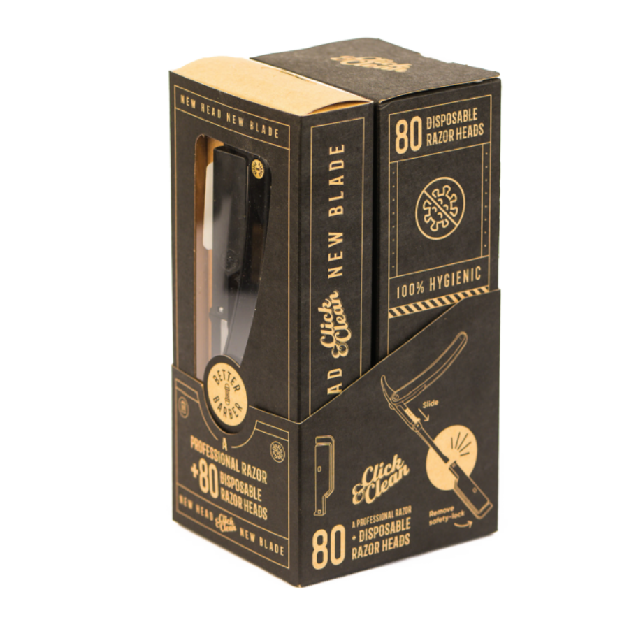 Better Barber Click & Clean Starter Kit - Black