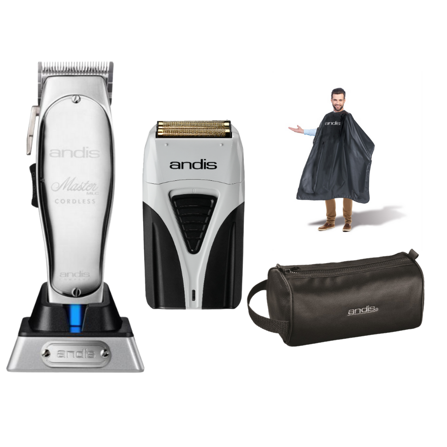 ANDIS Combo - Cordless Master & TS2 Profoil Plus Shaver