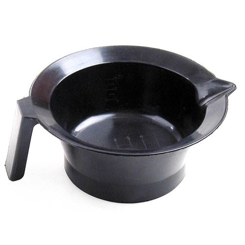 Dateline Professional Rubber Base Tint Bowl With Handle - Black