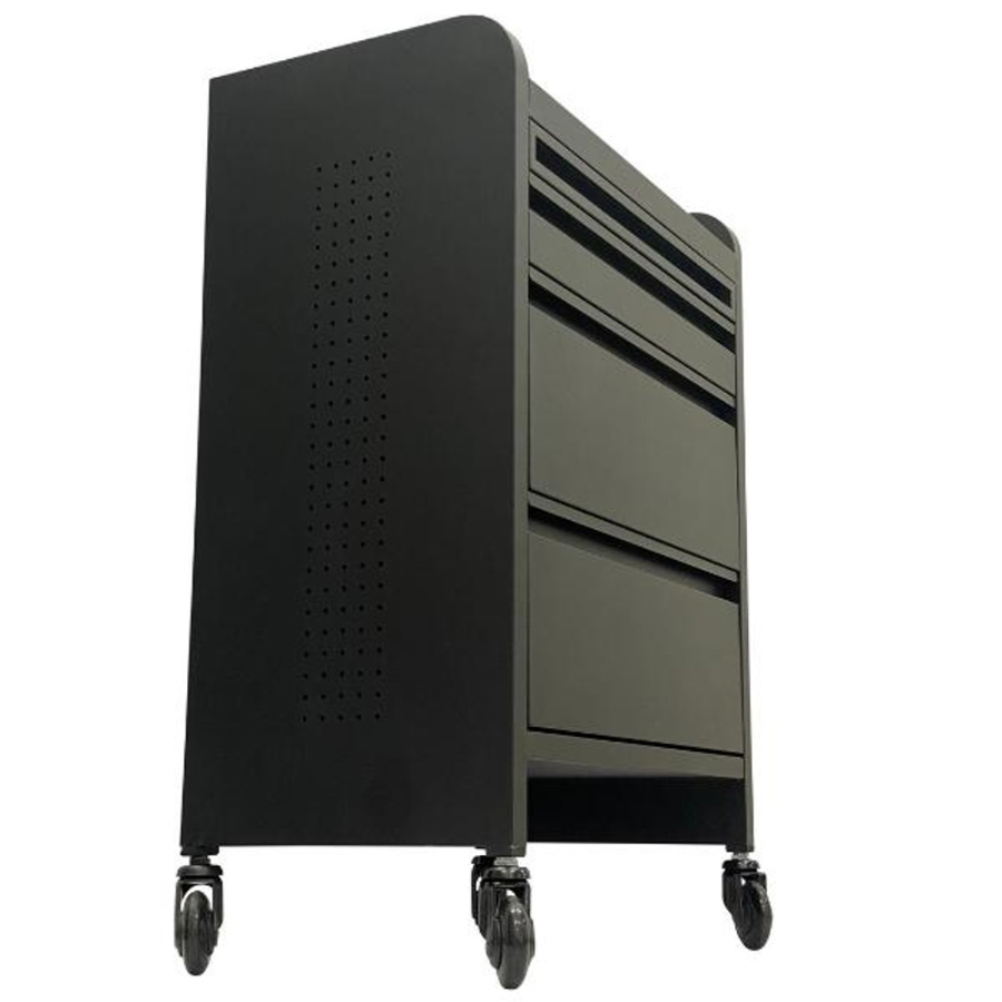 Fusion PLUS 4 Drawer Hairdressing Beauty Trolley - Black