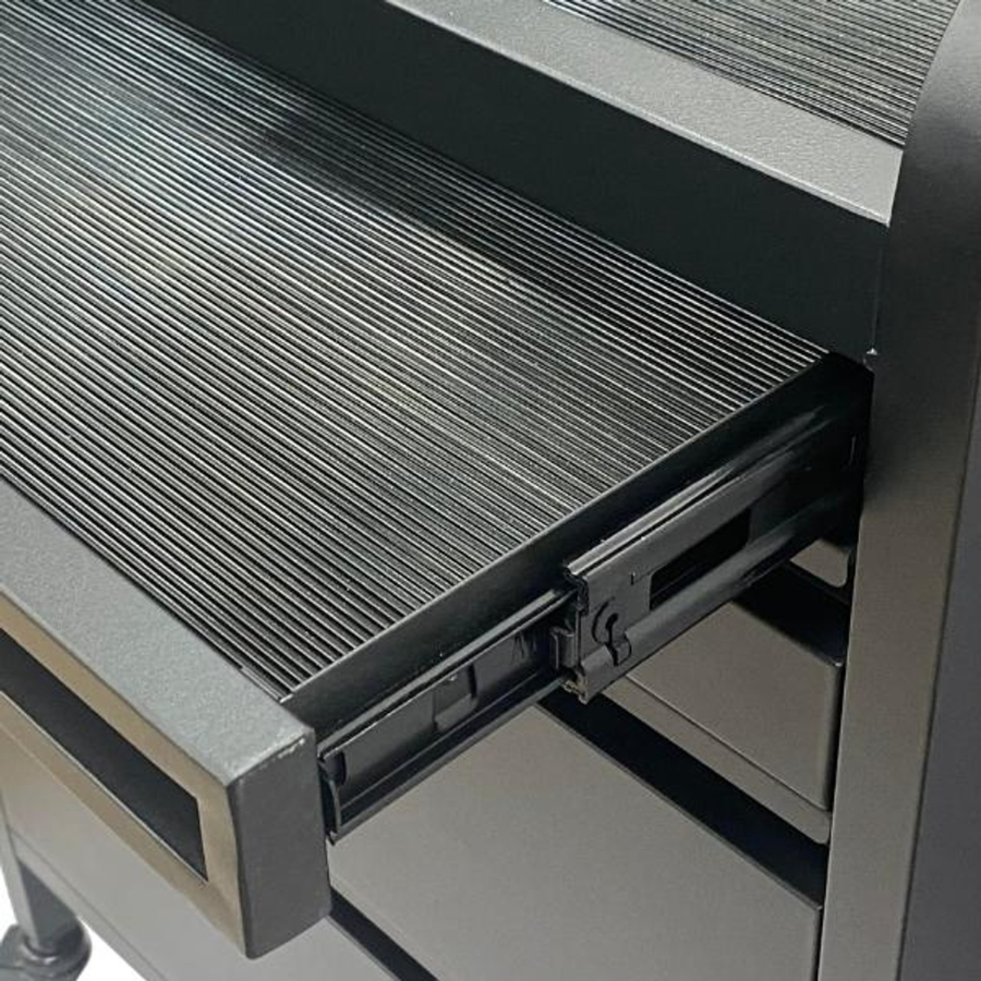 Fusion PLUS 4 Drawer Hairdressing Beauty Trolley - Black