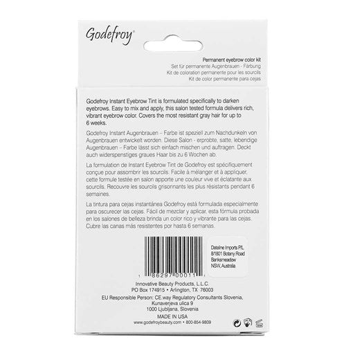 Godefroy Med Brown Instant Eyebrow Tint 4 Applications