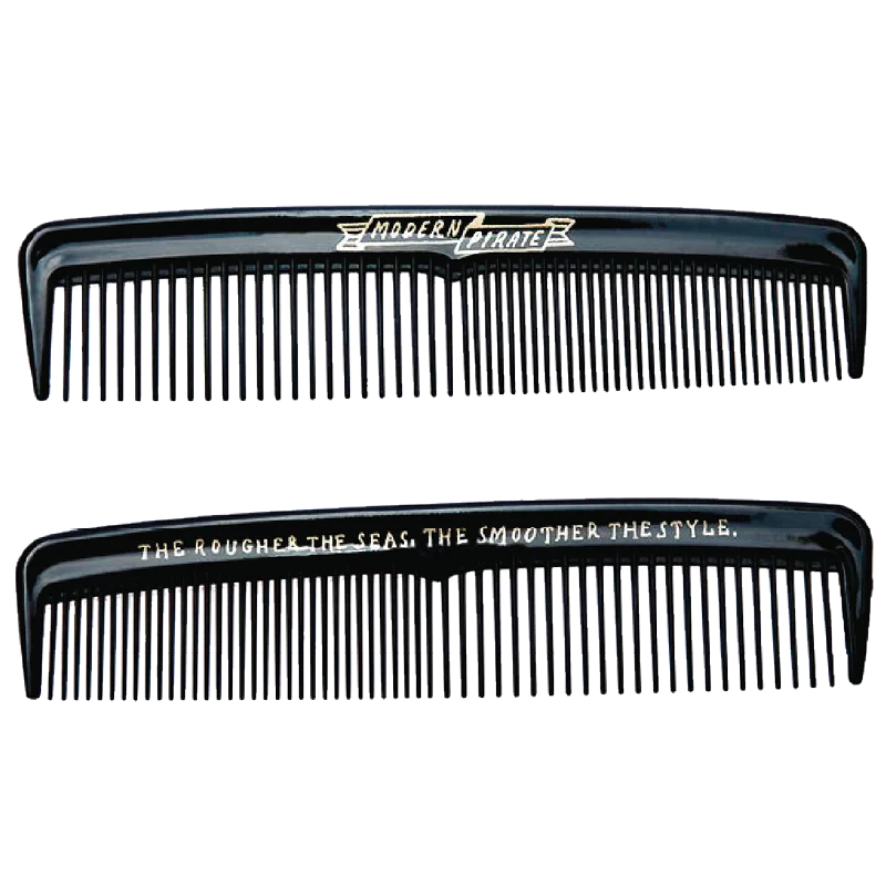 Modern Pirate Black Pocket Comb