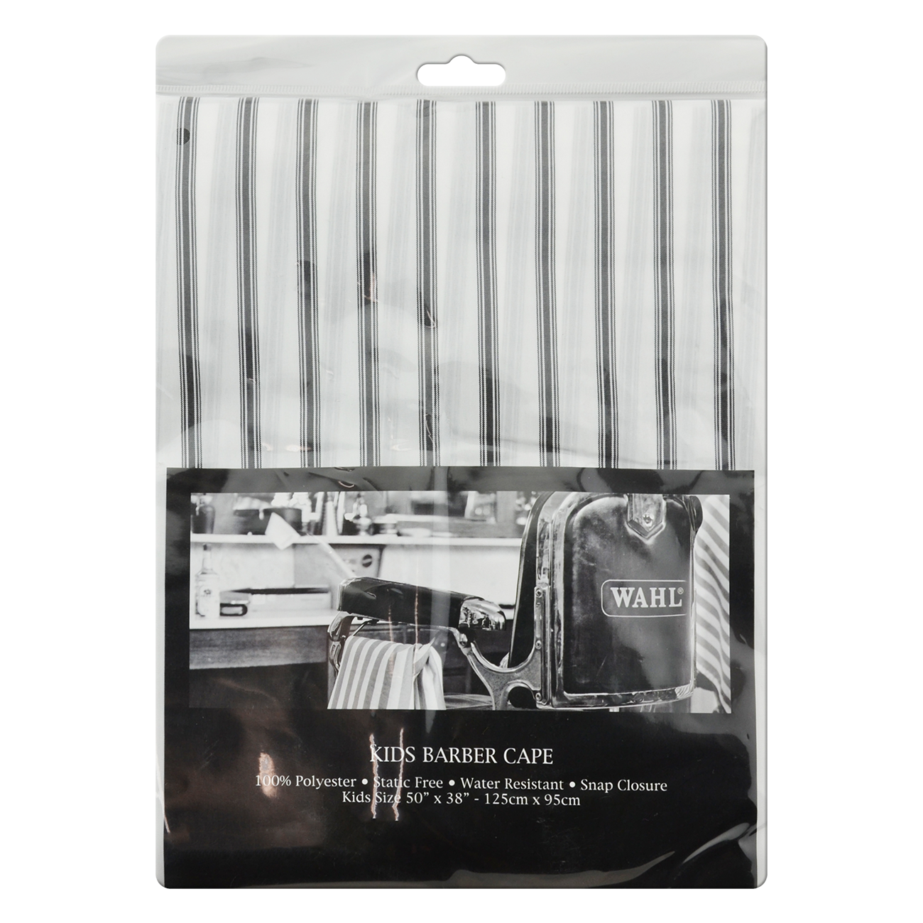 Wahl Kids Pinstripe Cape-white