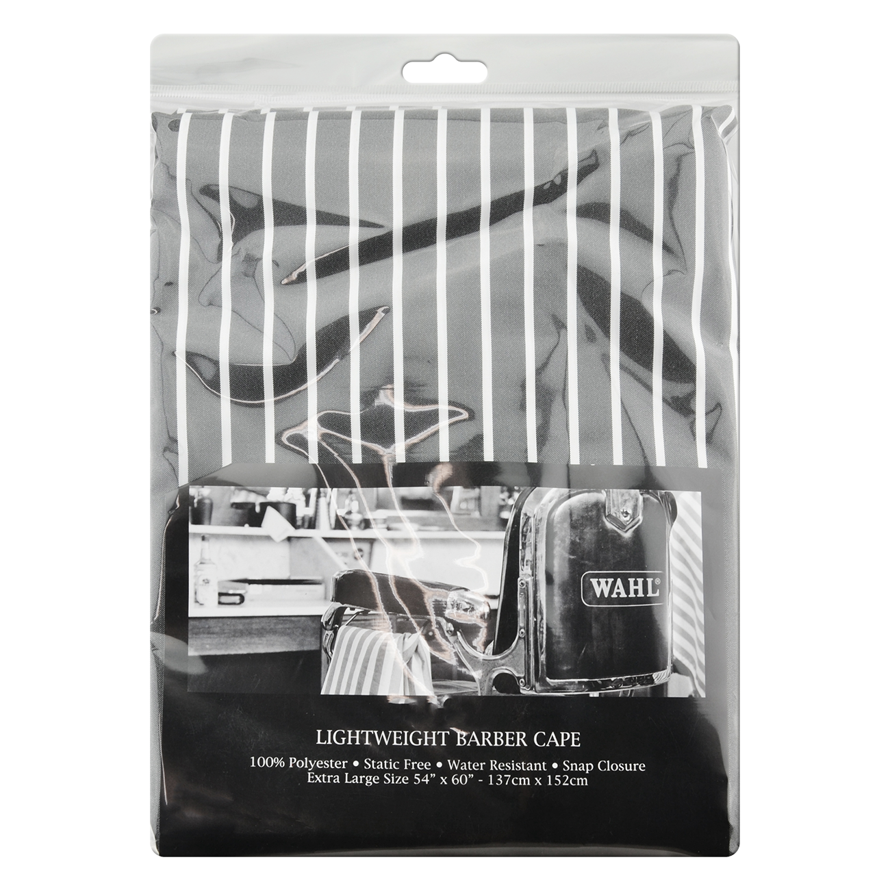 Wahl Pinstripe Cape-grey