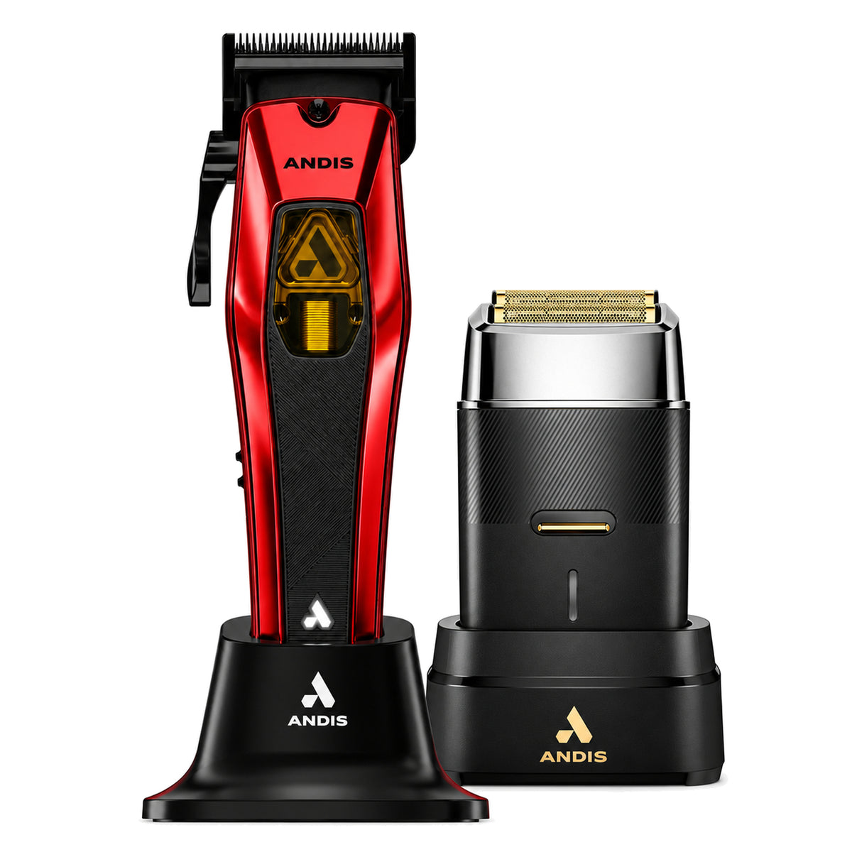 Andis Recon Linear Motor Clipper Red Limited Edition + FREE TS-3 Shaver Bundle