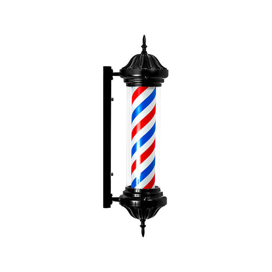 Barber Pole Boston Led Illuminated Light Pole Black Small M339d D1