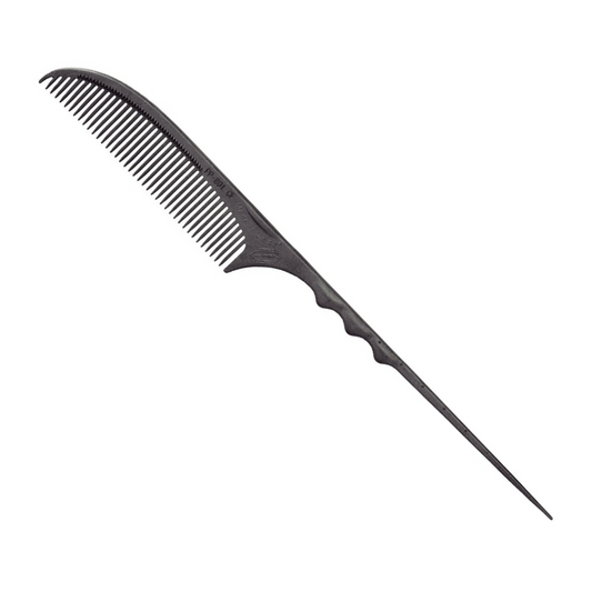 Leader Carbon Comb #801, Tail With 3 Grips, Curved Ridge, 220Mm