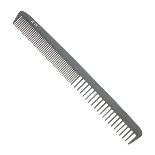 Leader Carbon Comb #275, Long Cutting, Half With Wide Teeth