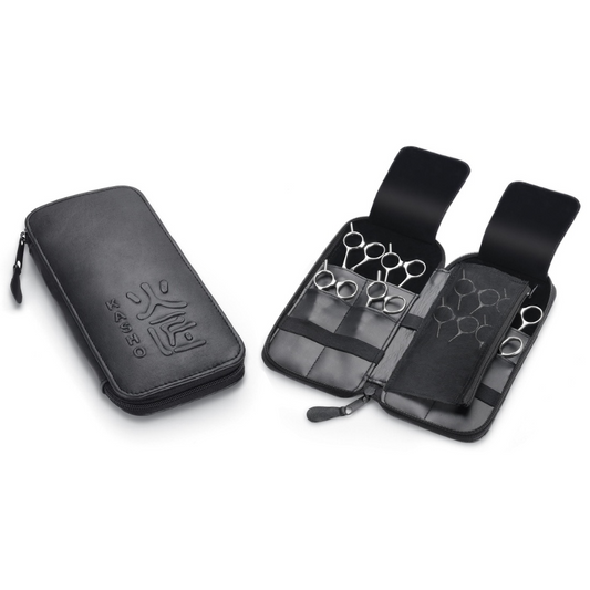 Kasho Zippered Scissor Case (Ka00011) 8 Pocket, Soft Leather