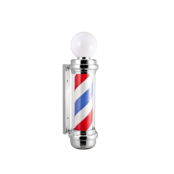 Barber Pole D Chrome 11020d02 With Top Light