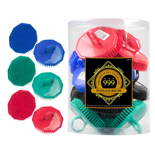 999 Massage Brush 24pc Display - Assorted Colours