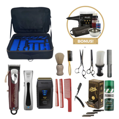 Barberco Platinum Barbering Kit - Wahl Magic & Beret Trimmer
