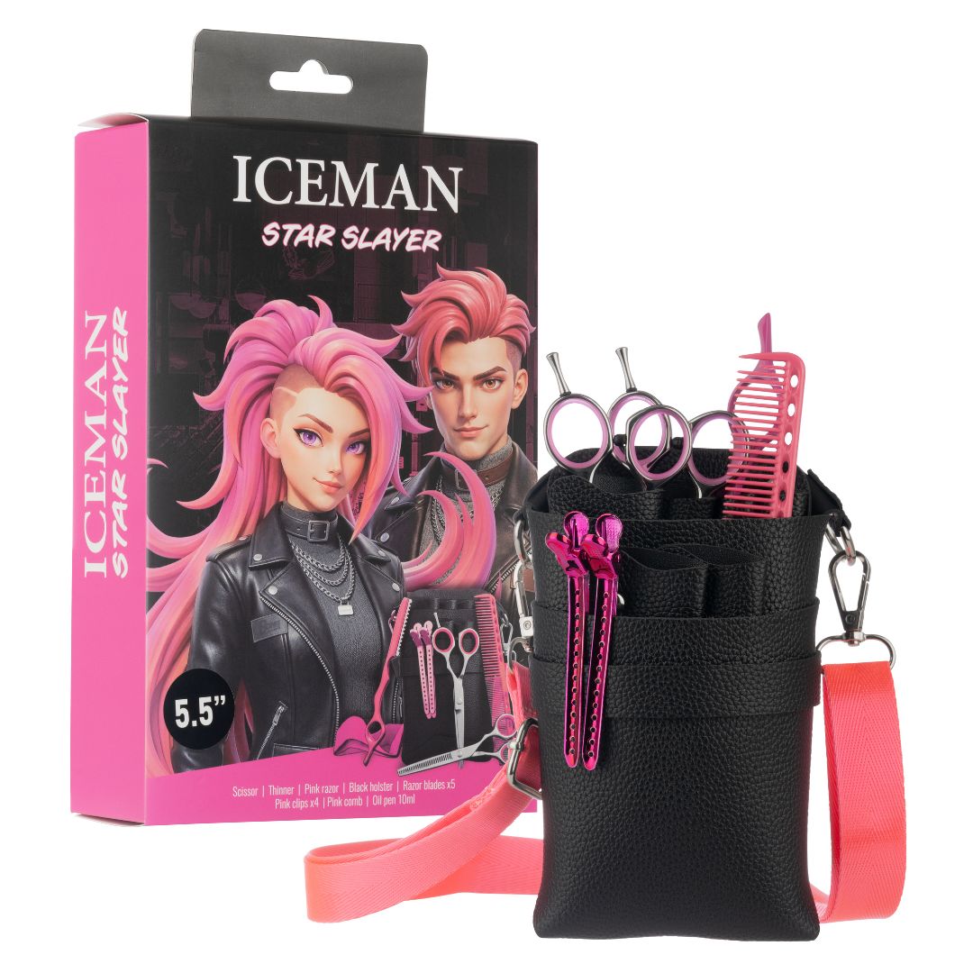 Iceman Star Slayer Scissor Kit - Pink
