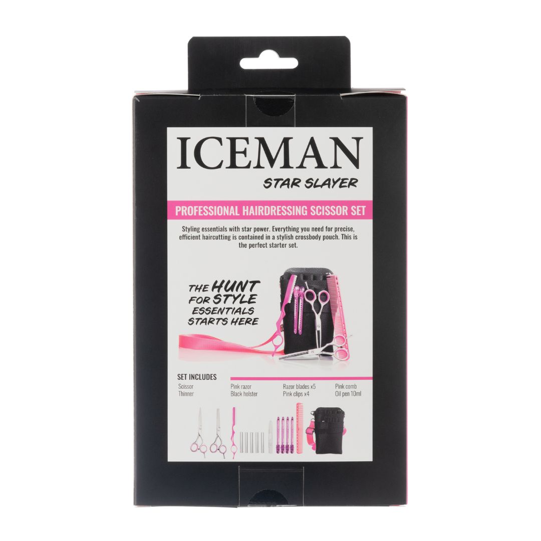 Iceman Star Slayer Scissor Kit - Pink