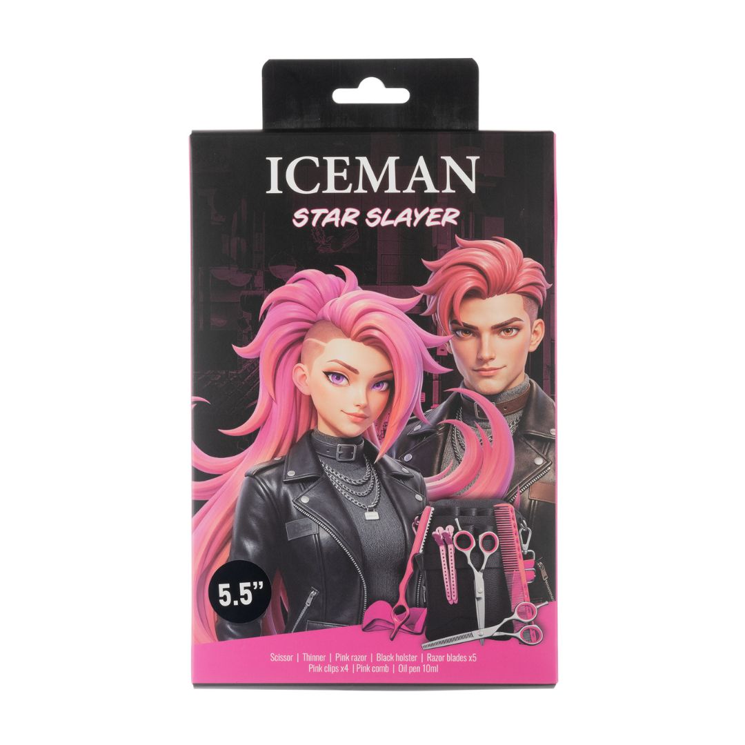 Iceman Star Slayer Scissor Kit - Pink