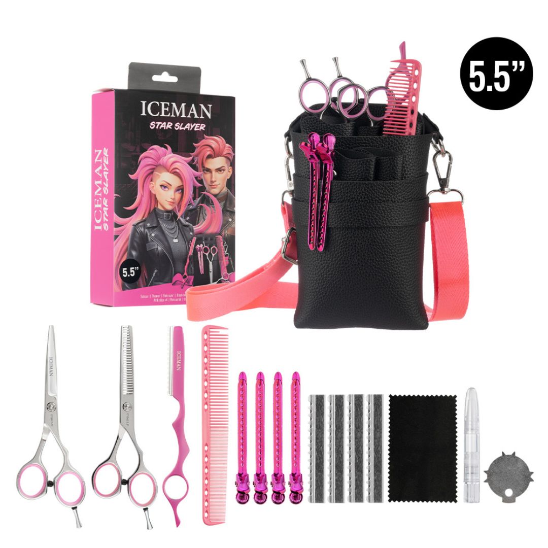 Iceman Star Slayer Scissor Kit - Pink