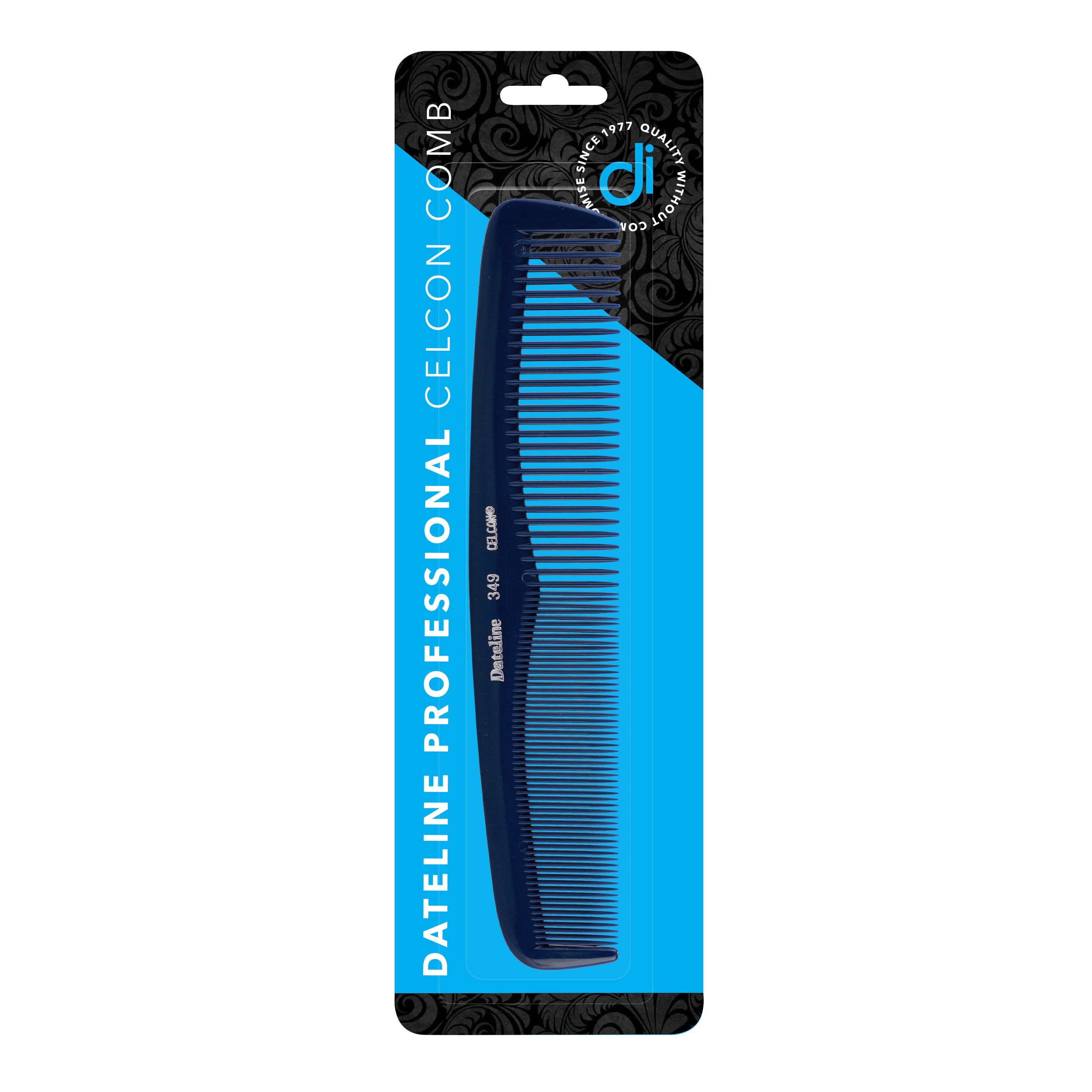 Dateline Professional Blue Celcon Basin Comb 8" 349 - Large