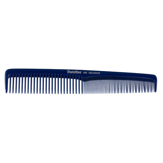 Dateline Professional Blue Celcon Styling Comb 7" 400 - Large