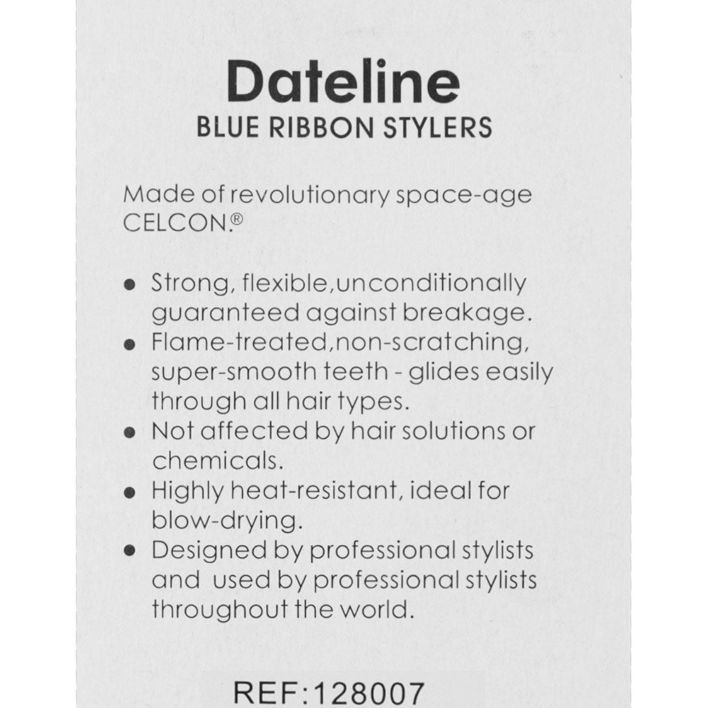 Dateline Professional Blue Celcon Basin Comb 8" 3111 - with Handle