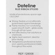 Dateline Professional Blue Celcon Basin Comb 8" 3832 - Detangler with Handle
