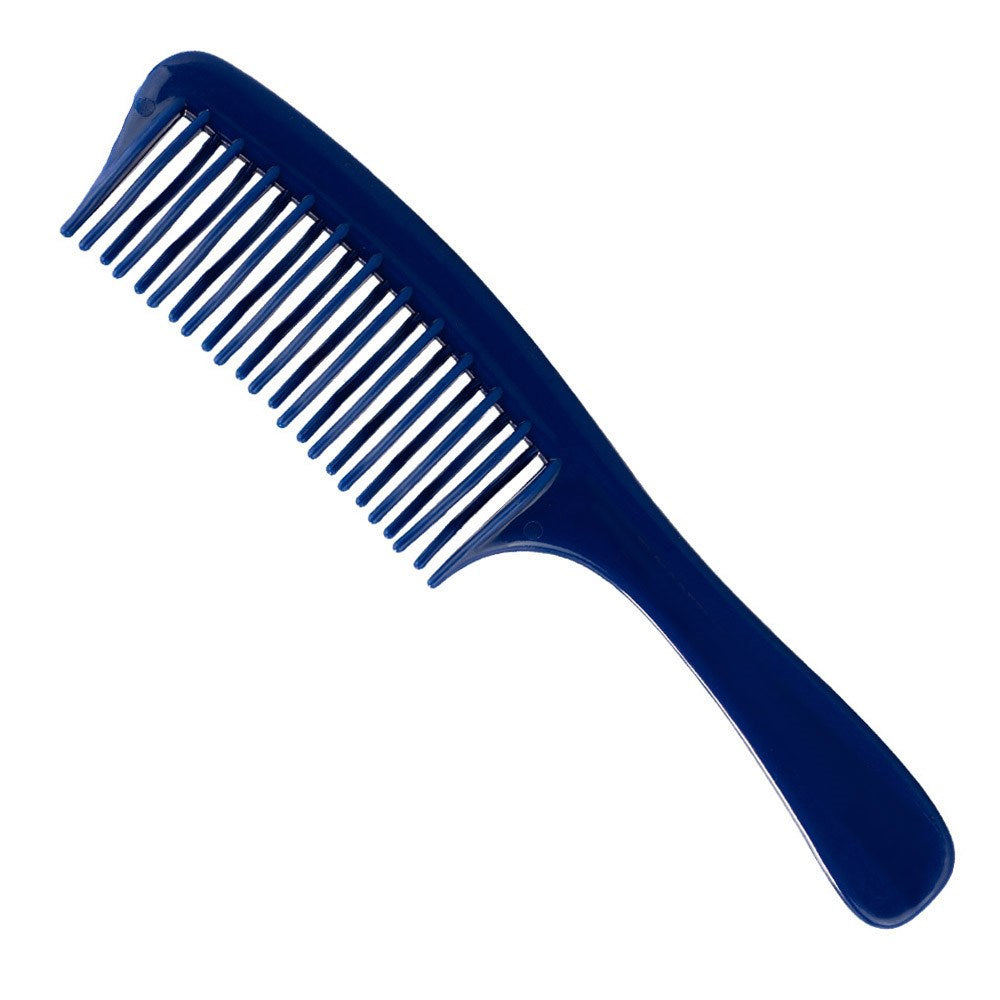 Dateline Professional Blue Celcon Basin Comb 8" 3832 - Detangler with Handle