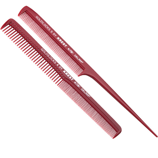 Krest Goldilocks Cutting Comb And Tail Comb Pack No 4 And 5