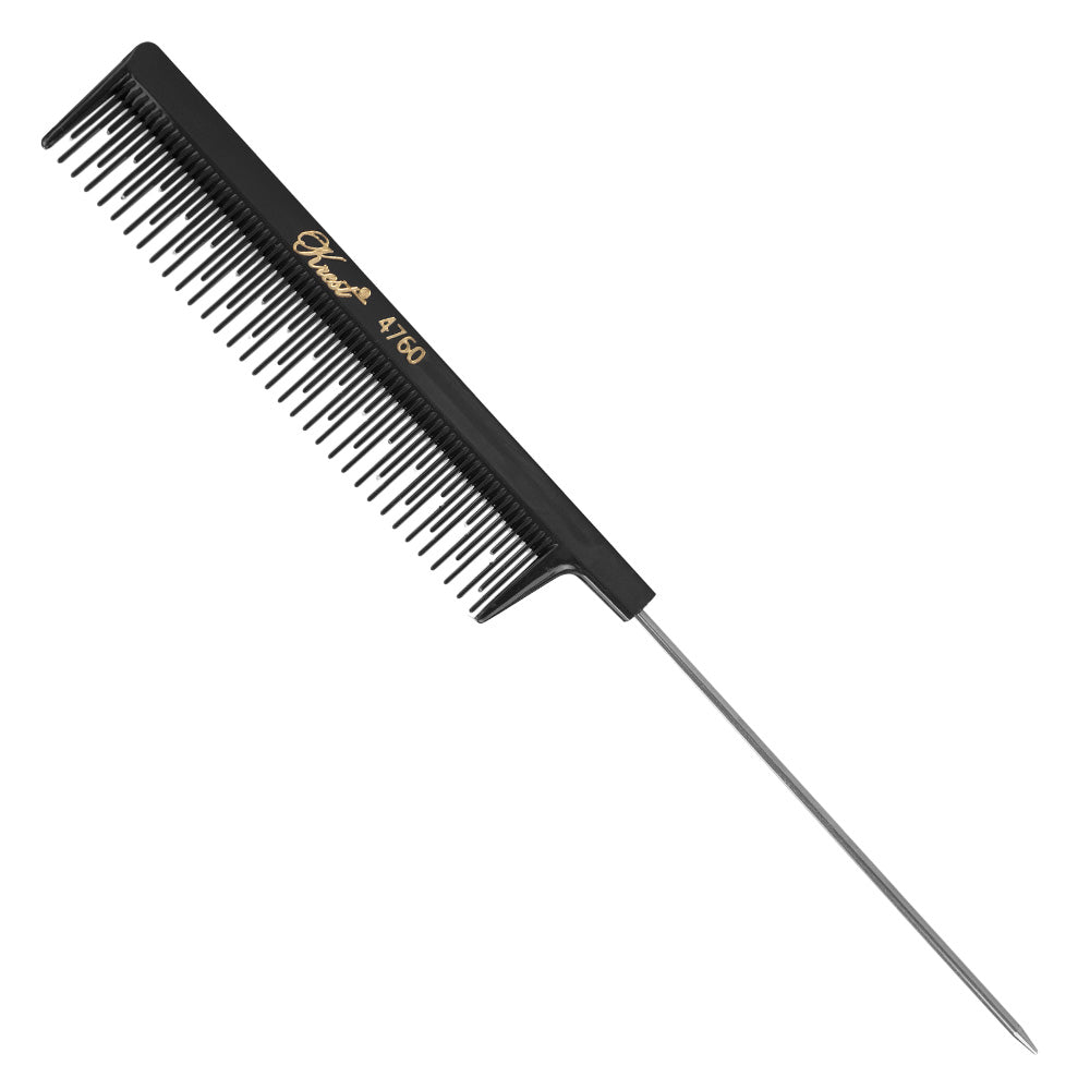 Krest Cleopatra Tail Comb with Teasing Teeth 4760 - Stainless Steel